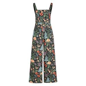 Shein Floral Wide Leg Pants Jumpsuit Womens Size 2XL